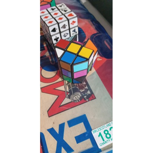 182 - Vintage Monopoly set and Rubiks Cubes