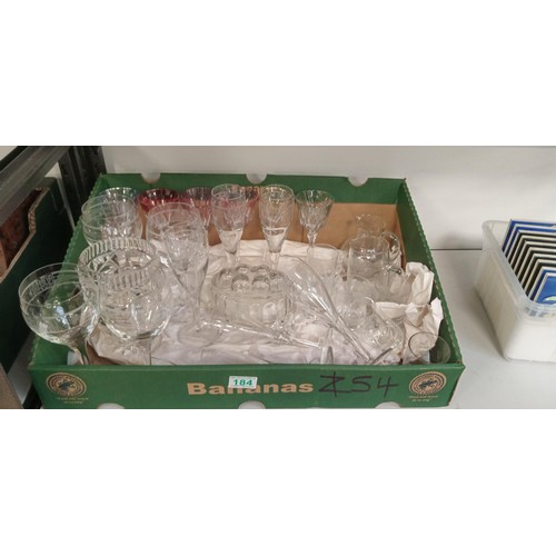 184 - Selection of glasses and more