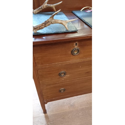 191 - 2 over 2 mirrored dressing table