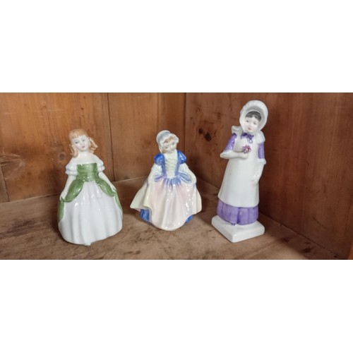 205 - 3 Royal Doulton dolls