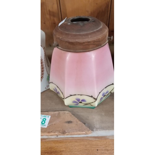 218 - 2 Vintage lamp shades