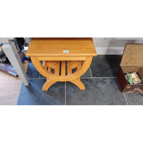 229 - Wooden side table