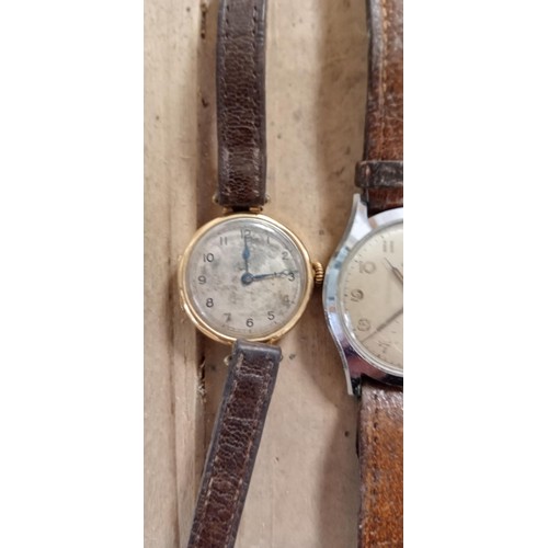 234 - 3 Vintage watches to include Garrad plus sweetheart pendant