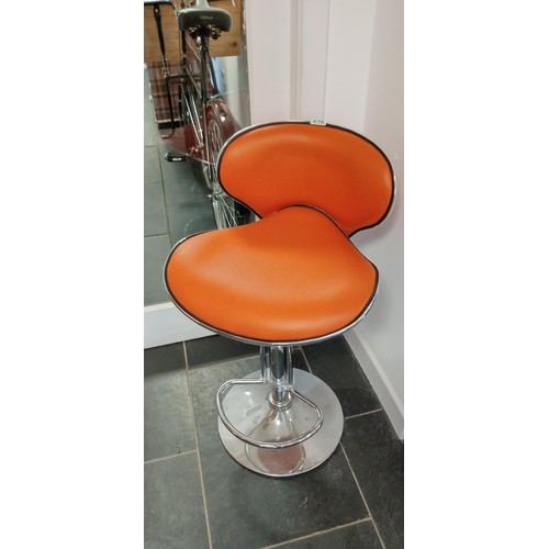 242 - Orange bar stool