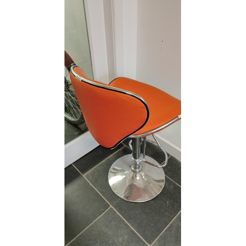 242 - Orange bar stool