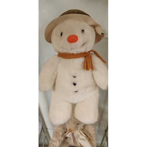 244 - Vintage Snowman teddy ( Raymond Briggs) 1980's made in England by Golden Bear