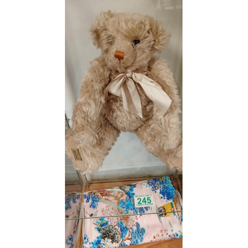 245 - Limited edition Merrythought teddy bear handmade in England No 475 of 1000