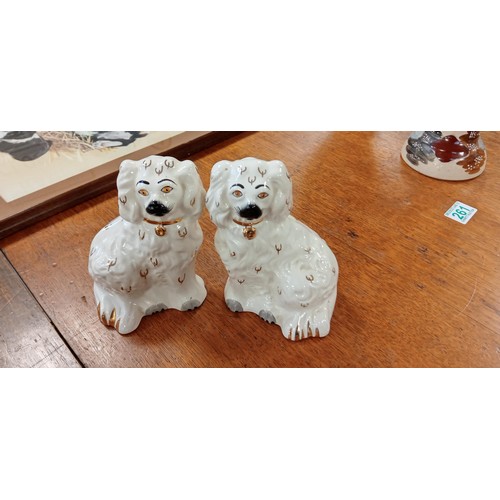 262 - Pair of miniature Beswick wally dogs