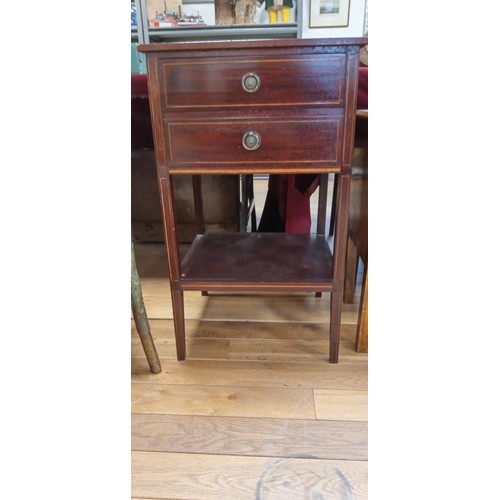 280 - Vintage 2 drawer side/ occasional table