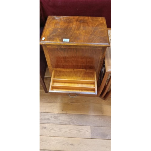 281 - Vintage wooden sewing box