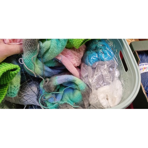 309 - Knitting needles, materials and some craft items