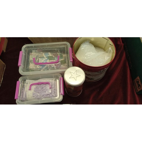 314 - Box of craft material and more