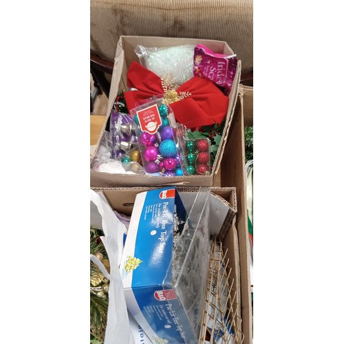 333 - 3 Boxes of Christmas decorations and more