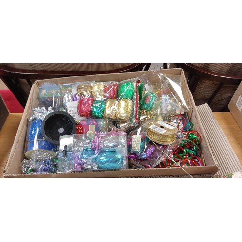 334 - 3 Boxes of Christmas decorations and more