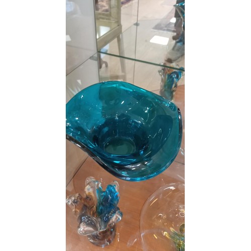 76 - 3 pieces of 1970`s decorative glass