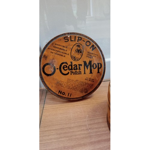 97 - O-Cedar mop in original tin