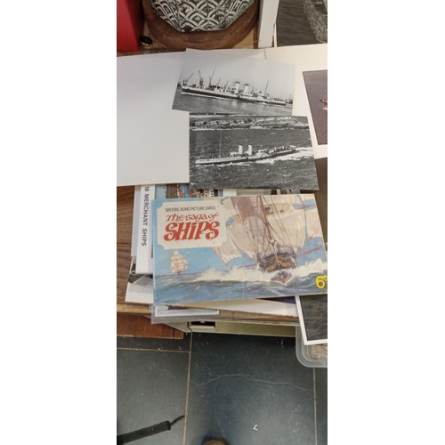 3 - Selection of vintage ship photos, postcards and ephemera