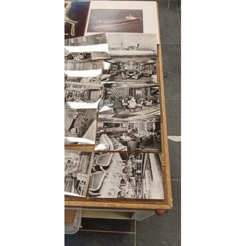 3 - Selection of vintage ship photos, postcards and ephemera