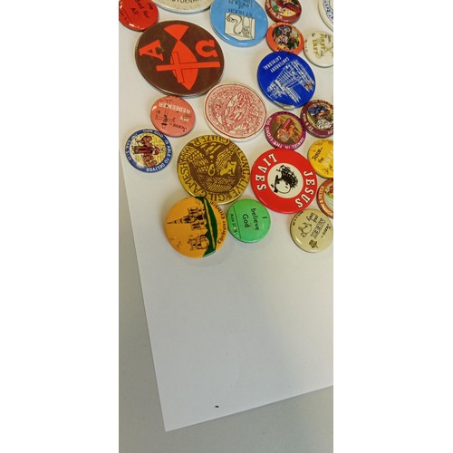 7 - Selection of vintage badges on Christianity