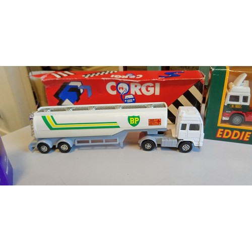 21 - Corgi Seddon Atkinson Tanker, Corgi Eddie Stobart Ltd, 2 Matchbox cars plus Cadburys 1928 Model T Fo... 