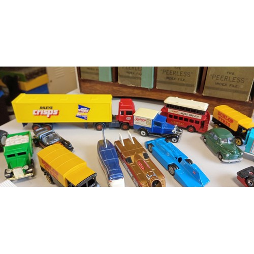 22 - Selection of mainly Corgi, Lledo and Matchbox cars