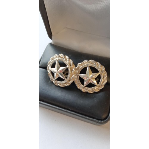 50 - Pair of Texas Star silver stamped cufflinks, bracelet, jewellery and more from a deceased estate