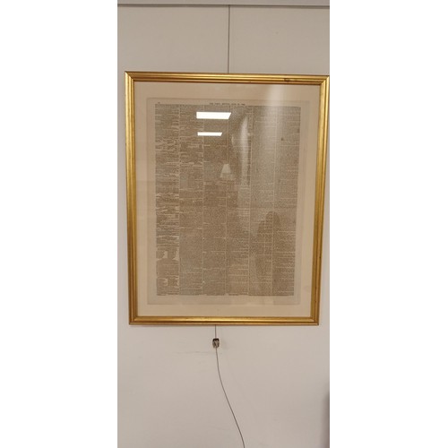 57 - Trio of Estate of Mayen maps and The Times newspaper selling of the estate all framed