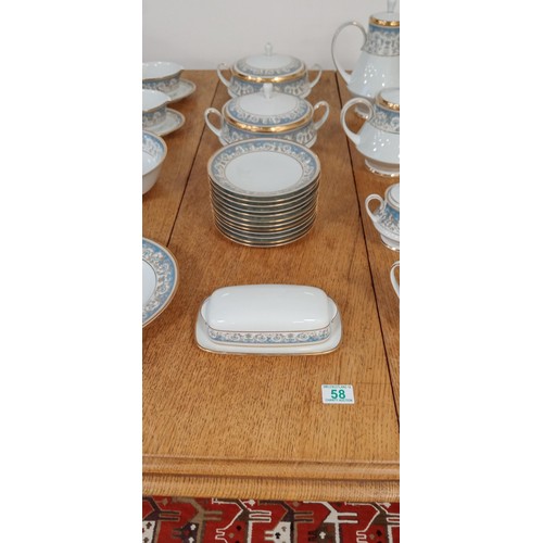 58 - Noritake Japan Polonaise 2045 12 piece dinner set