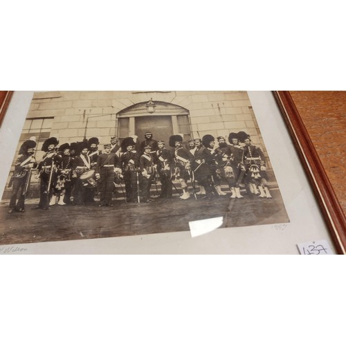 62 - Framed G W Wilson 1857 photograph of The Officers Quarters