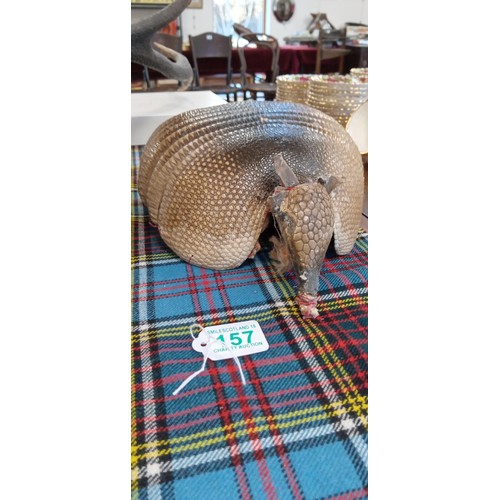 157 - Taxidermy Armadillo pin cushion A/F