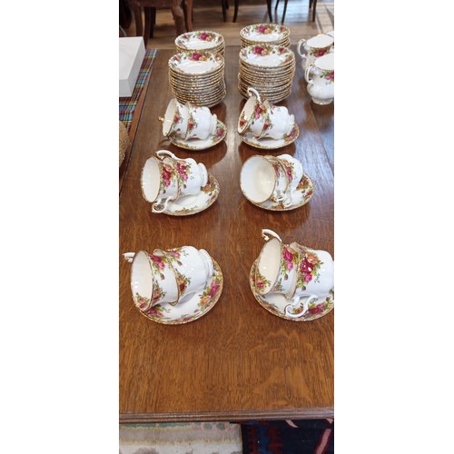 158 - Large quantity of Royal Albert Old Country Roses tea set