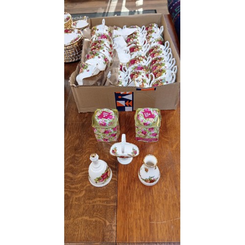 158 - Large quantity of Royal Albert Old Country Roses tea set