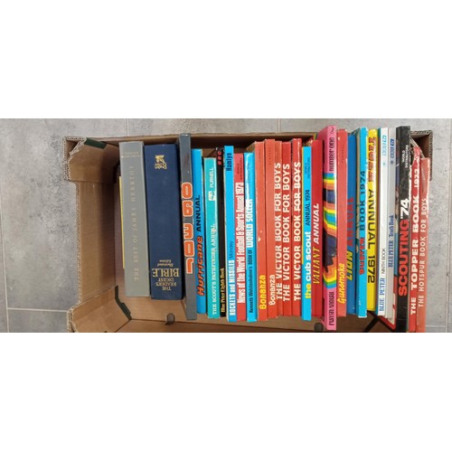 161 - 2 boxes of vintage books