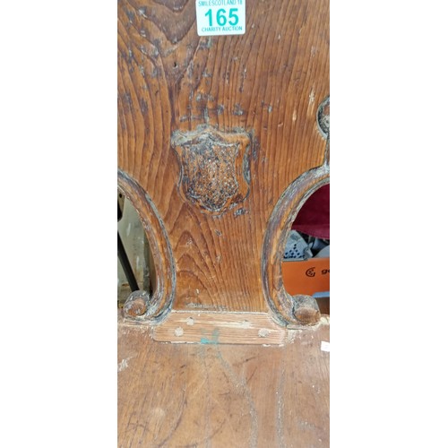 165 - Antique hall chair