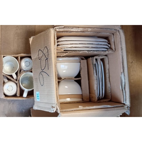 187 - 3 Boxes of Chinaware