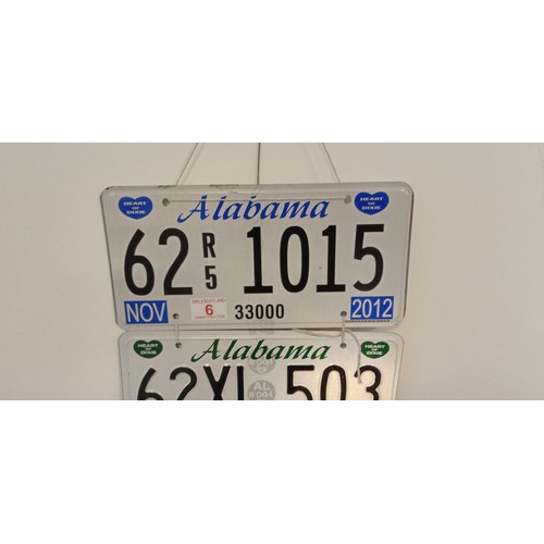 6 - 3 American number plate signs