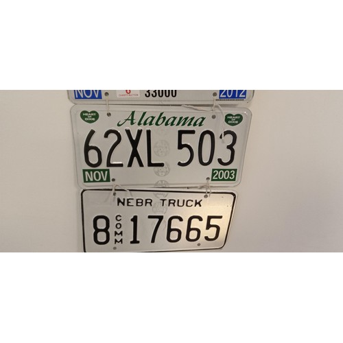 6 - 3 American number plate signs