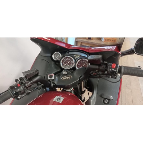 9 - Triumph Trophy 1200 motorcycle, factory panniers, full Triumph service history, 27,000 miles full MO... 