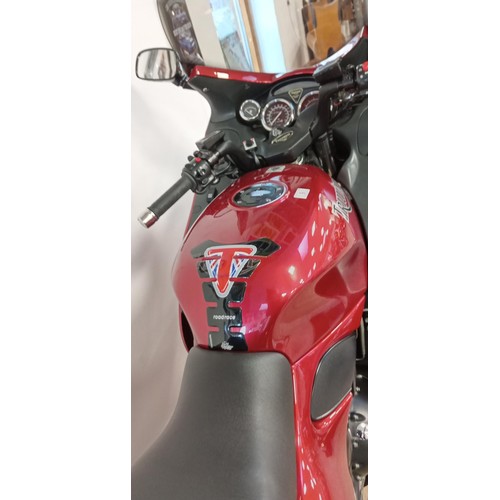 9 - Triumph Trophy 1200 motorcycle, factory panniers, full Triumph service history, 27,000 miles full MO... 