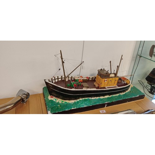 27 - Model of David Waters Fishing Boat