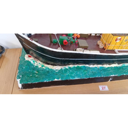 27 - Model of David Waters Fishing Boat