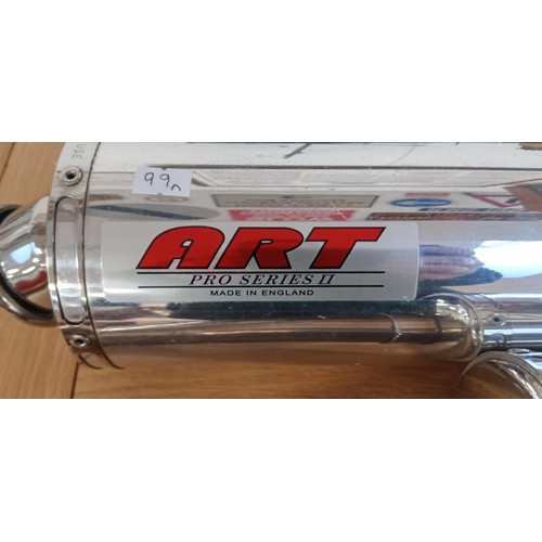 30 - Pair of 'Art' exhausts with fittings for Ducati SS motorbike