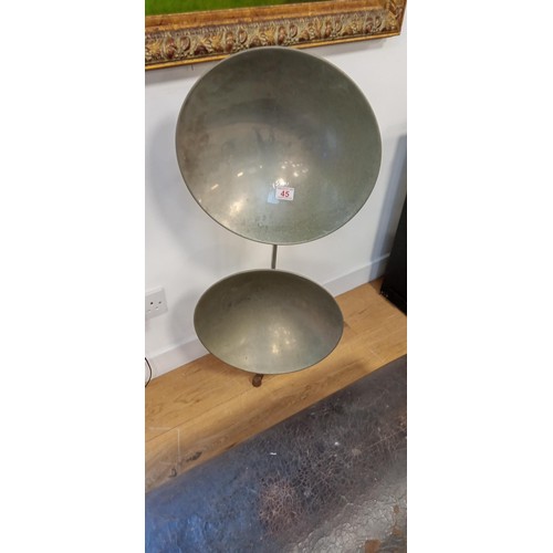 45 - Vintage parabolic sound mirrors