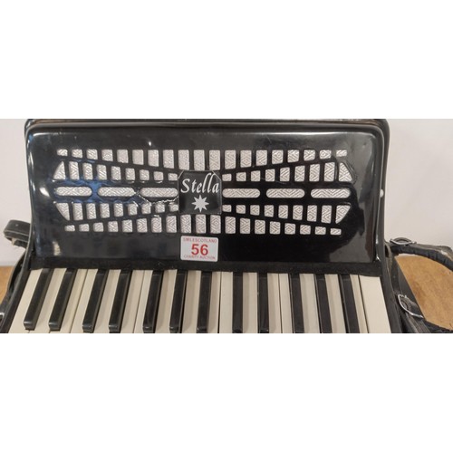 56 - Stella accordion with case