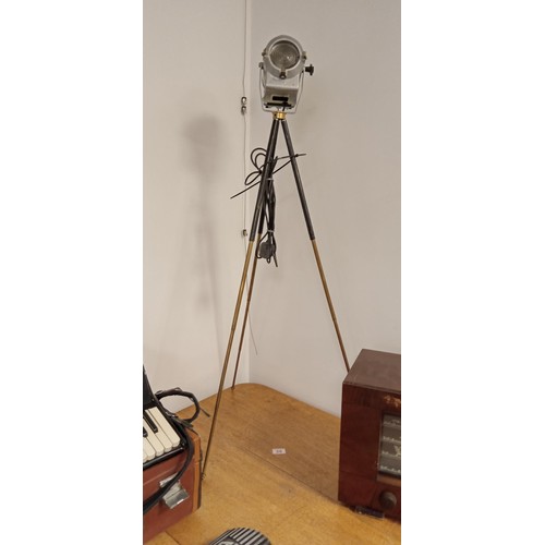 58 - Original brass leg vintage lamp