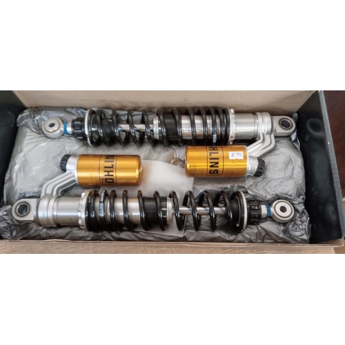 19 - Ohlins rear shocks for Triumph Speed Twin/ Bonneville 2022 onwards brand new still in box