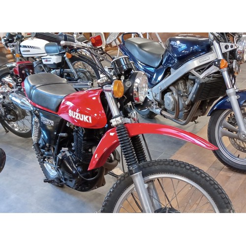 93 - 1979 Suzuki SP370 motorcycle. Restored in 2011 been in a private collection ever since. This motorbi... 