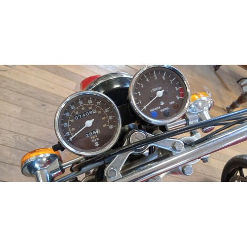 93 - 1979 Suzuki SP370 motorcycle. Restored in 2011 been in a private collection ever since. This motorbi... 