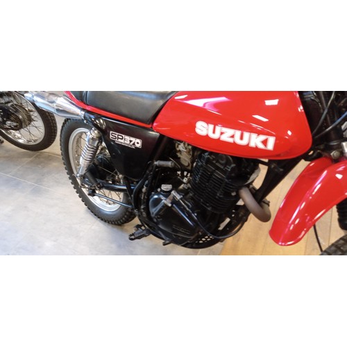 93 - 1979 Suzuki SP370 motorcycle. Restored in 2011 been in a private collection ever since. This motorbi... 