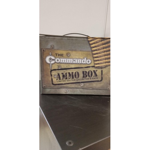 110 - Commando comics ammo box and high explosive limited edition collectors packs